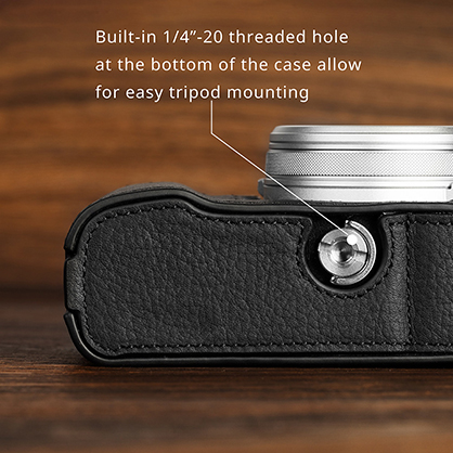 1023071_C.jpg - SmallRig Leather Half Case Kit for FUJIFILM X100VI (Black) 4700