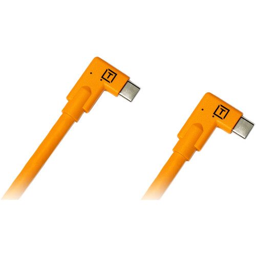 1023182_B.jpg - Tether Tools TetherPro Dual Right-Angle USB-C Cable 4.6 Metre Orange