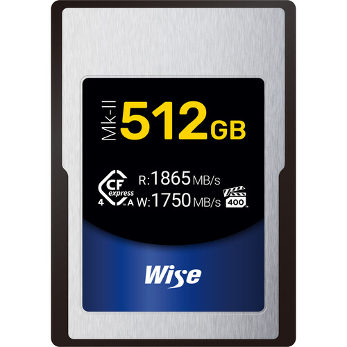 Wise 512GB CFexpress 4.0 Type A Mark-II Memory Card
